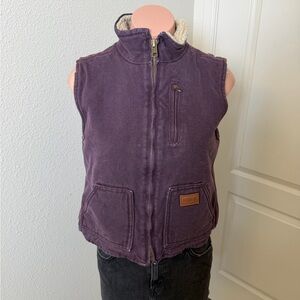 Forge Workwear Purple Corduroy Utility Vest Sz M